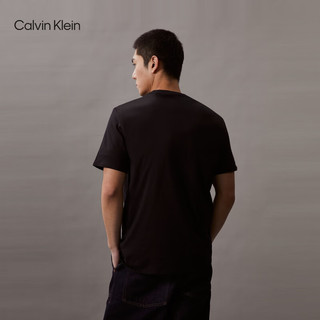 Calvin Klein Jeans24春夏男士时尚休闲绘画图案印花纯棉短袖T恤40BC831 BAE-太空黑 S