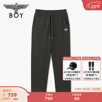 BOY LONDON春夏24男女同款休闲裤运动百搭灰色直筒长裤N15020 灰色 S