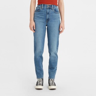 Levi's 李维斯 女士高腰锥形牛仔裤蓝色潮流时尚百搭