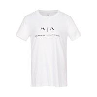 Armani Exchange 女士LOGO纯棉透气舒适收腰显瘦圆领短袖休闲T恤