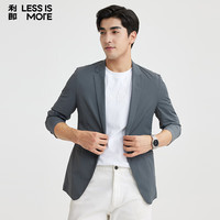 利郎轻时尚男装【可收纳皮肤衣】春夏西服男青年通勤轻薄西装外套 灰绿 180
