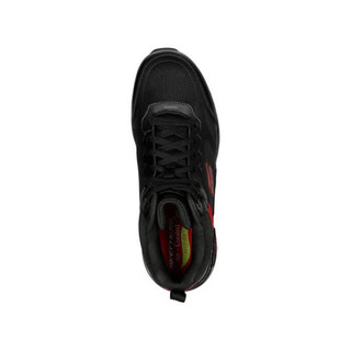 斯凯奇（SKECHERS）男鞋休闲鞋缓震舒适工作鞋户外运动皮革防滑9949433 Black 13 /47.5码
