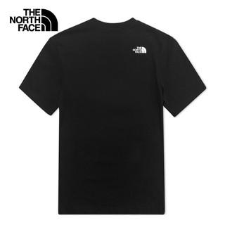 北面（The North Face）短袖T恤男简约LOGO印花宽松透气休闲纯色半袖24春夏|8AUW JK3/黑色 XL/180