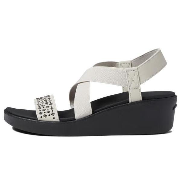 斯凯奇(skechers)女鞋凉鞋时尚水钻高跟凉鞋稳定舒适坡跟时尚9636754