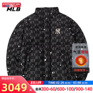 美职棒（MLB）男装女装 保暖羽绒服时尚户外运动服休闲外套 3ADJM0236-50BKS L