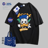 NASA SOLAR 男女同款半袖印花T恤