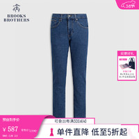 布克兄弟（BrooksBrothers）男士秋冬棉质休闲百搭纯色牛仔裤长裤 4004-藏青色 31/32