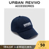URBAN REVIVO男士时尚复古字母刺绣棒球帽UAMA30058 墨蓝 F