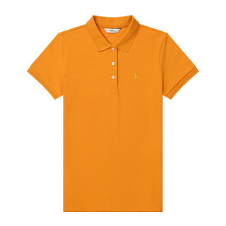 哈吉斯（HAZZYS）女装 夏季款防晒iconic polo衫ASTSE03BE01 橙色OR 170/92A 42