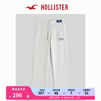 HOLLISTER24春夏松紧高腰直筒运动休闲裤 男 356547-1 浅麻灰色 S (175/76A)