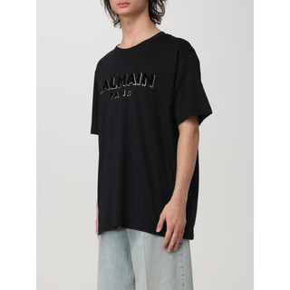 巴尔曼（BALMAIN） 奢侈品潮牌 男士 MEN BALMAIN T恤 BLACK XXL