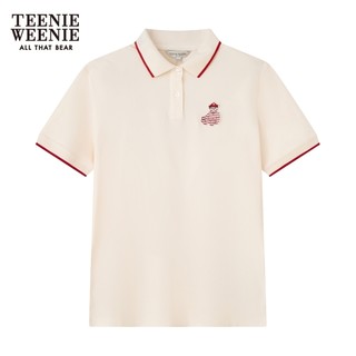 Teenie WeenieTeenie Weenie小熊卡通POLO衫T恤女夏季女t恤 象牙白 155/XS