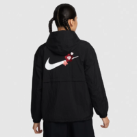 NIKE 耐克 2024年春季新款女子外套运动休闲连帽梭织夹克HF1130-010