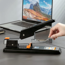 订100页学生订厚书厚层长臂大码装订机财务凭证钉60页订210张页可订布