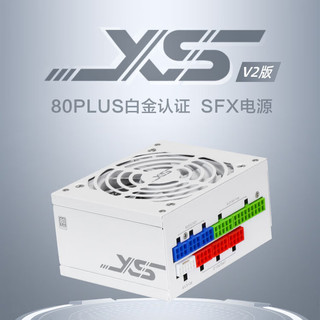 先马（SAMA）XS850 白金牌全模组白色SFX电脑电源850W PCI-E5.0接口/颜色管理/压纹线/9cm温控风扇/FDB轴承