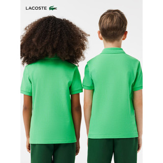 LACOSTE法国鳄鱼童装24春季简约纯色短袖Polo衫PJ2909 UYX/薄荷绿 5A /120
