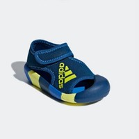 3.8焕新：adidas 阿迪达斯 「小浮艇」婴童魔术贴包头凉鞋