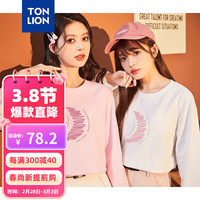 唐狮 TONLION长袖T恤女2024年春季新款月亮设计感小众宽松内搭打底衫女