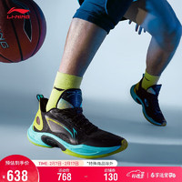 LI-NING 李宁 超轻2024 蜻蜓丨篮球鞋轻量高回弹男鞋专业比赛鞋ABAU011 黑色/亮柠绿-2 39.5