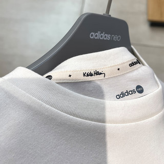 阿迪达斯 （adidas）NEO短袖女装夏季训练运动服时尚圆领透气休闲短款T恤 HD7252 M