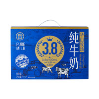 盒马 华山牧场3.8g乳蛋白纯牛奶 250ml*12