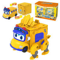 GG.BOND 猪猪侠 百变校巴魔盒歌德套装磁吸变形汽车机器人玩具儿童男孩女孩 雄狮车长 - 一车一魔盒