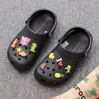 卡骆驰（crocs）男鞋女鞋 经典克骆格运动休闲鞋透气轻便沙滩鞋洞洞鞋凉拖鞋 经典克骆格/黑色 45-46