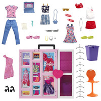 Barbie 芭比 双层梦幻衣橱换装娃娃女孩公主过家家玩具礼物