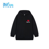 361°【商场同款】童装女童连帽卫衣2024年春季新款中大童卫衣
