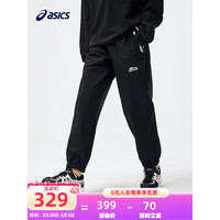 asics亚瑟士童装24年春季男童三防长裤保暖户外运动梭织长裤 001黑色 160cm