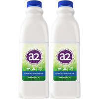 a2 艾尔 澳洲进口鲜奶A2酪蛋白全脂鲜牛奶学生儿童早餐奶1L*2瓶