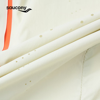 Saucony索康尼运动上衣女24年春季透气防风衣运动夹克外套连帽皮肤衣 暗黄绿 S(160/84A)