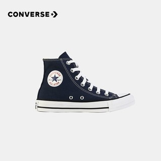 Converse匡威童鞋高帮儿童帆布鞋女秋季经典男童软底运动休闲鞋布鞋潮 深蓝色(实物颜色略差异) 39(偏大一码)