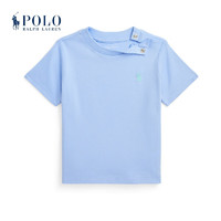 Polo Ralph Lauren 拉夫劳伦 婴童 24年春棉质平纹针织圆领T恤RL41237 400-风信子蓝 24M