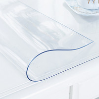 雨毅 桌布餐桌垫软玻璃PVC防水防油茶几垫隔热垫 1mm 80*150cm