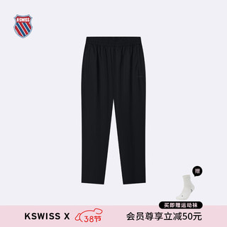 盖世威（K·SWISS）男裤 24春季 时尚运动休闲保暖针织长裤 109842 008正黑色 2XL