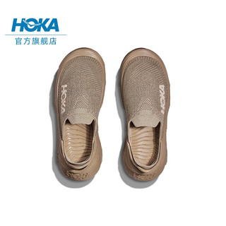 HOKA ONE ONE 男女款舒缓TC运动徒步鞋RESTORE TC舒适缓震透气 沙色 / 牛津黄