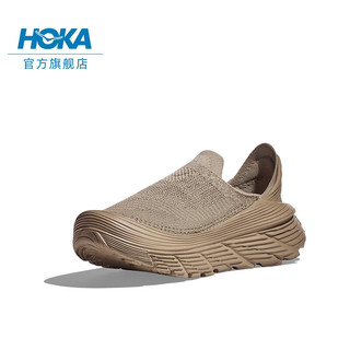 HOKA ONE ONE男女款舒缓TC运动徒步鞋RESTORE TC舒适缓震透气 沙色 / 牛津黄 45