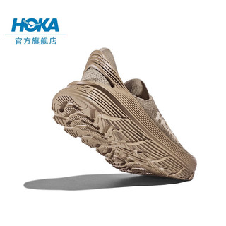 HOKA ONE ONE 男女款舒缓TC运动徒步鞋RESTORE TC舒适缓震透气 沙色 / 牛津黄 42.5