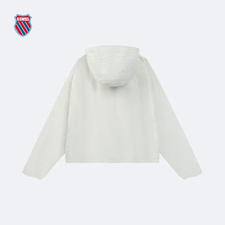 盖世威（K·SWISS）女外套 24春季优雅时尚宽松梭织上衣199966 115芡实白 M