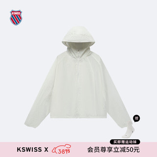 盖世威（K·SWISS）女外套 24春季优雅时尚宽松梭织上衣199966 115芡实白 2XL