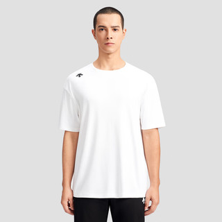 DESCENTE迪桑特综训训练系列运动男女同款短袖针织衫夏季 WT-WHITE L (175/96A)