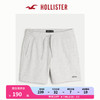 HOLLISTER24春夏新款Logo款柔软舒适抓绒抽绳休闲短裤男 356552-1 浅麻灰色 L (180/86A)