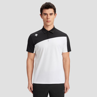 DESCENTE迪桑特综训训练系列运动男士短袖POLO衫夏季 WT-WHITE 3XL (190/108A)