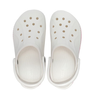 卡骆驰（crocs）男鞋女鞋洞洞鞋22春夏鞋子防滑休闲鞋轻便缓震凉拖鞋凉鞋 206852-100/粉白色 37-38码