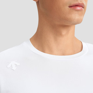 DESCENTE迪桑特ESSENTIAL系列男女同款短袖针织衫夏季 WT-WHITE 2XL (185/104A)