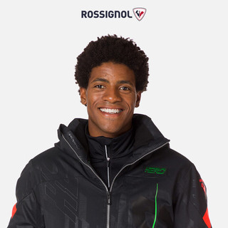ROSSIGNOL 金鸡男士滑雪服HERO系列滑雪夹克PRIMALOFT保暖雪服男 黑色 M