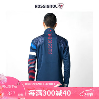 ROSSIGNOL金鸡男款单双板滑雪服中间层防水透气保暖滑雪速干衣 深藏青色 XL