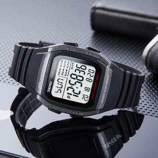 时刻美（skmei）手表运动手环闹铃多功能夜光电子手表小方表运动手表1278钛色