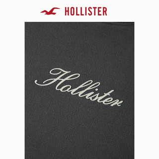 HOLLISTER 24春夏百搭圆领插肩袖修身休闲运动卫衣男 356718-1 黑色 L